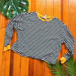 Striped long sleeve tee